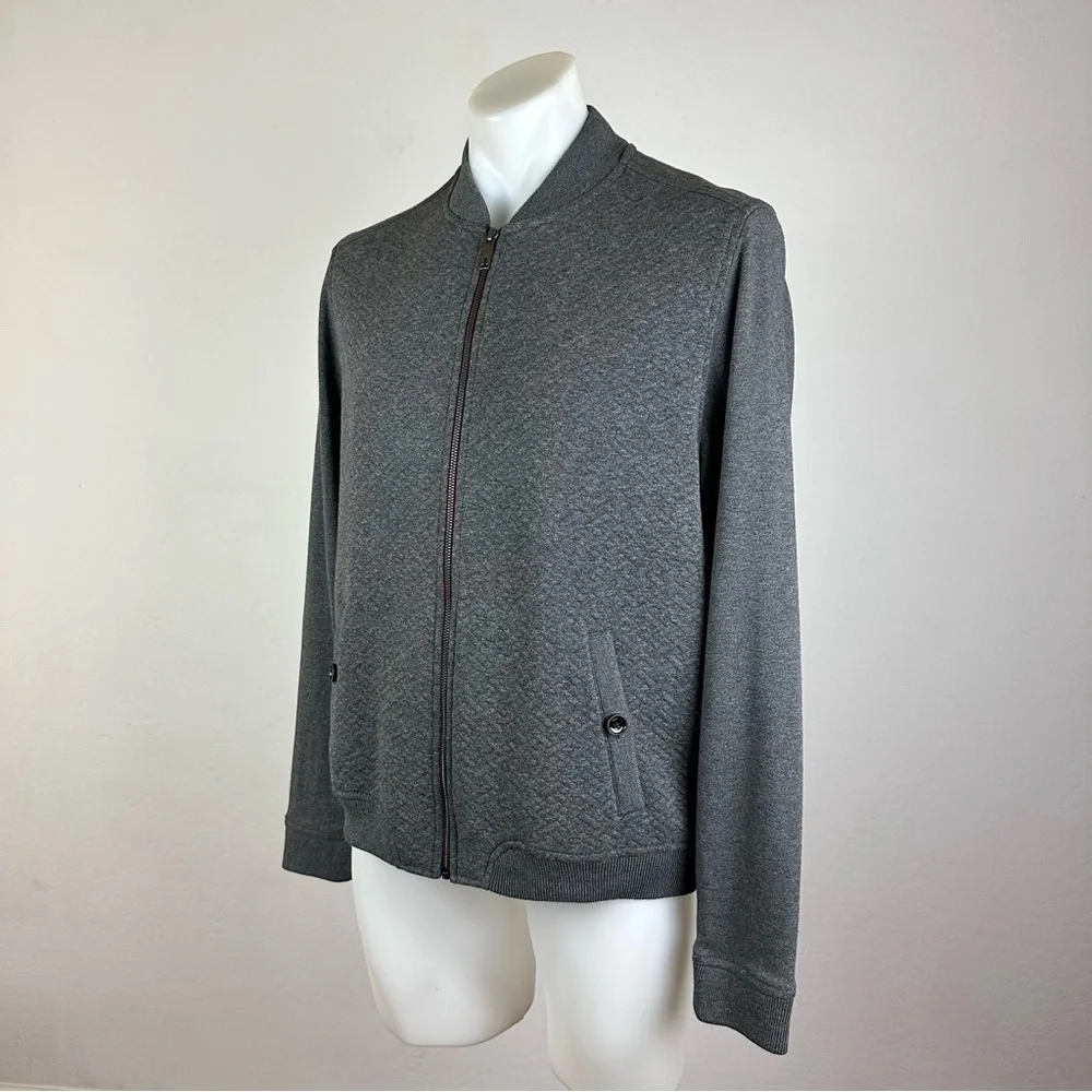 Ted Baker Varsity Collar Cardigan-Style Zip-Up Sweater